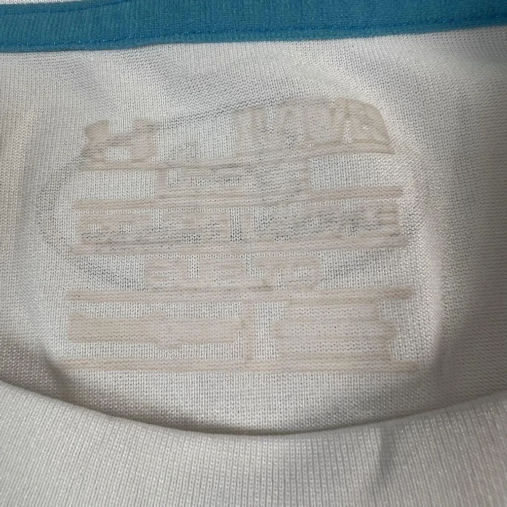 Under Armour Fish Shirt Mens XL White Long Sleeve Performance Fishing Tee